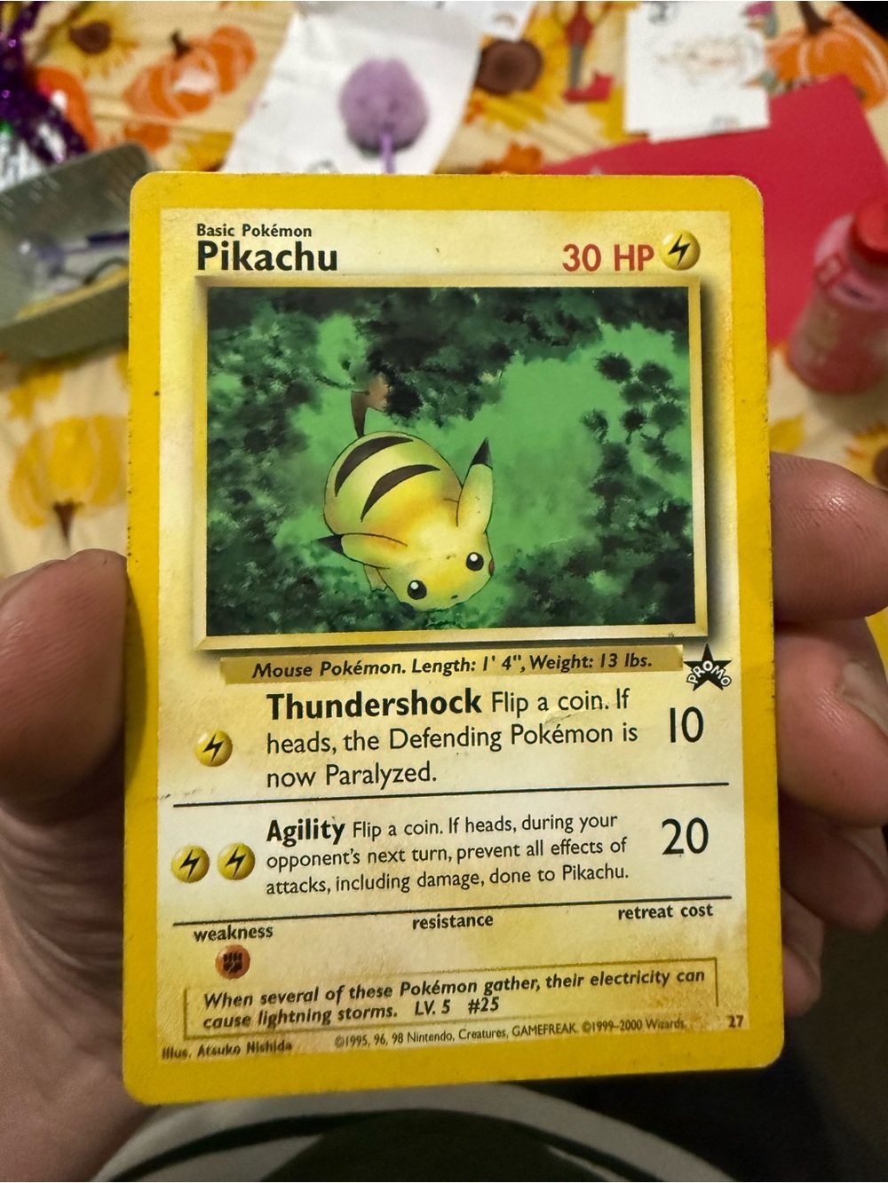 WOTC Blackstar Promo Pikachu Pokémon Trading Card - Yellow